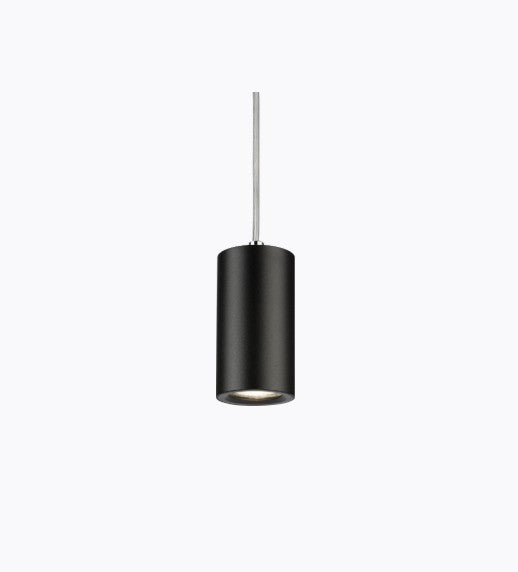 Dasan Single Short Fixed Round Pendant Black