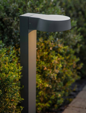 Litcham Outdoor Path Light - Aluminium, Dark Grey