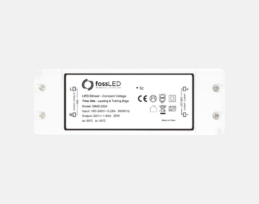 25w Driver 24v Mains Dimmable Constant Voltage IP20