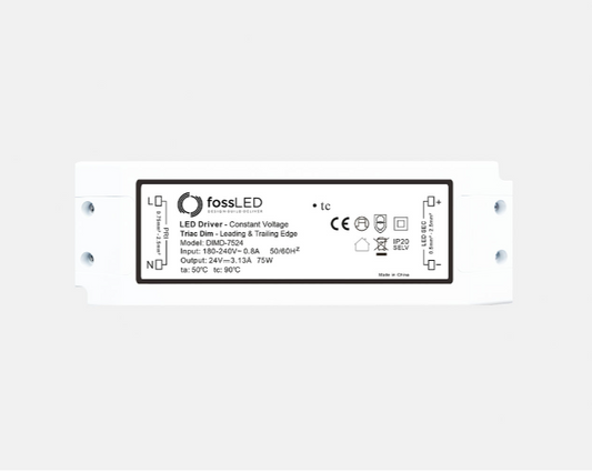 75w Driver 24v Mains Dimmable Constant Voltage IP20