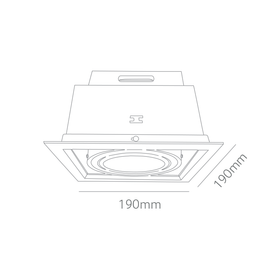 ATRUM AR1 Single Tilt Commercial LED Downlight