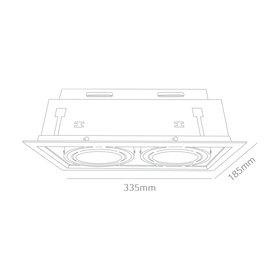 ATRUM AR2 Twin Tilt Commercial LED Downlight