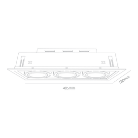 ATRUM AR3 Triple Tilt Commercial LED Downlight