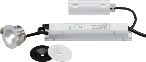 230V IP20 3W LED Emergency Downlight