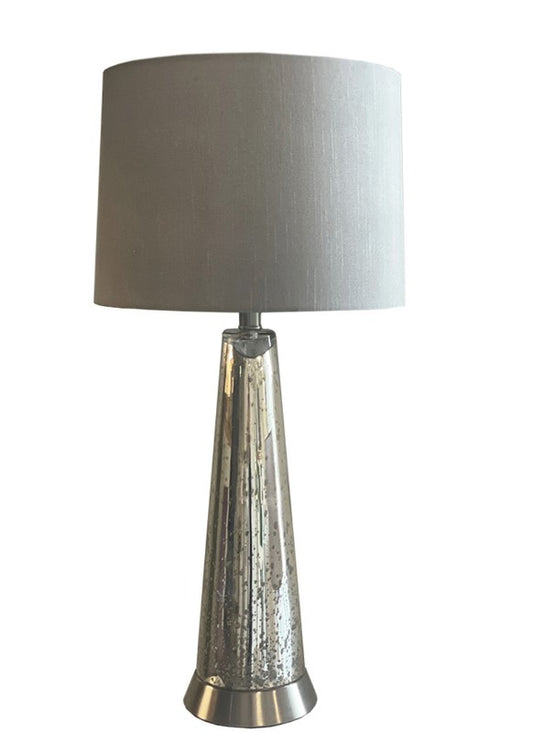 Ember Copper Effect Glass Table Lamp c/w Shade