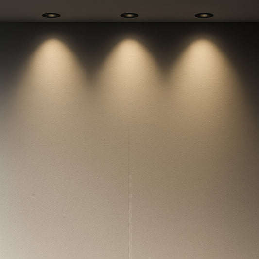 ICON GU10 Tiltable Plaster in Downlight - Black