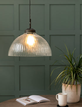 Fovant Glass Pendant Light