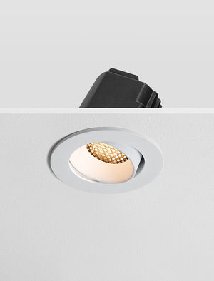 FORMA Honeycomb - Anti Glare Downlight Tilt, Mains Dimmable, White/White