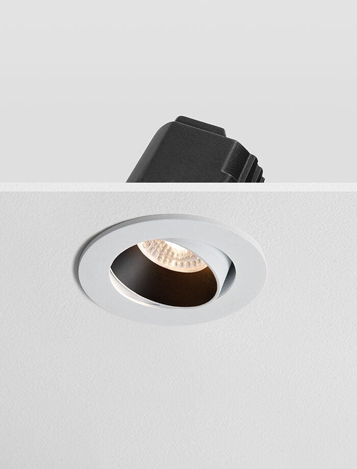 FORMA - Tiltable Downlight Anti Glare, DALI, White/Black