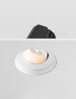 FORMA - Trimless Anti Glare Downlight Tilt, Mains Dimmable, White/White