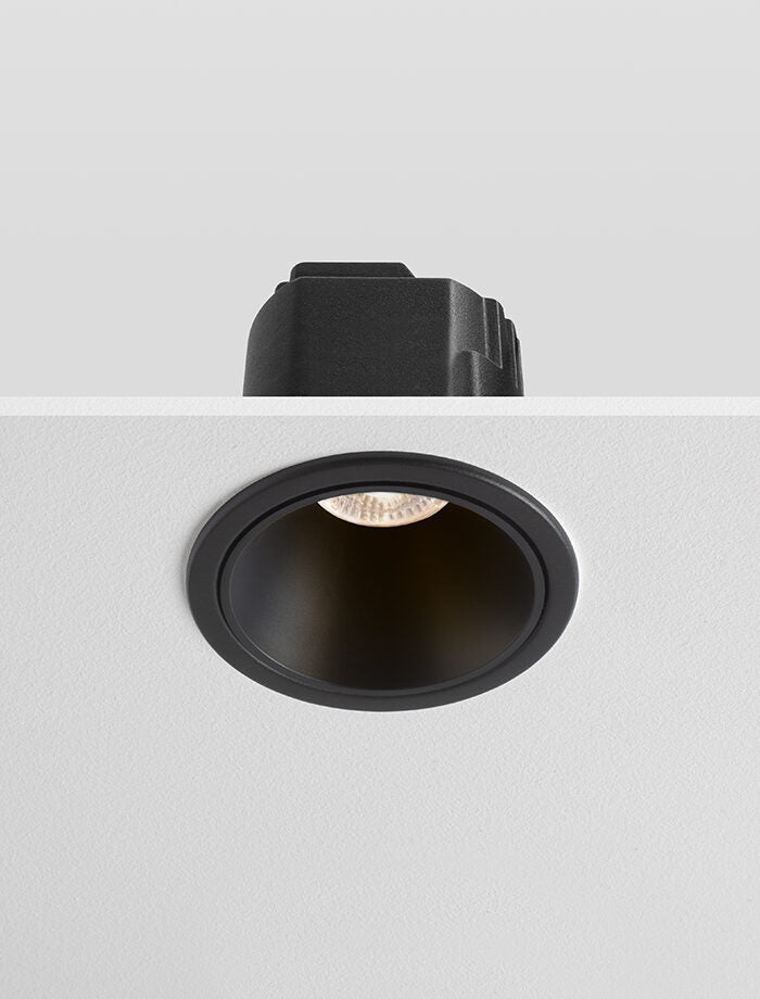 IRIS - Anti Glare Downlight Modular, Mains Dimmable, Black/Black