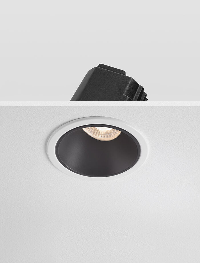IRIS - Anti Glare Tiltable Downlight Modular, DALI, White/Black