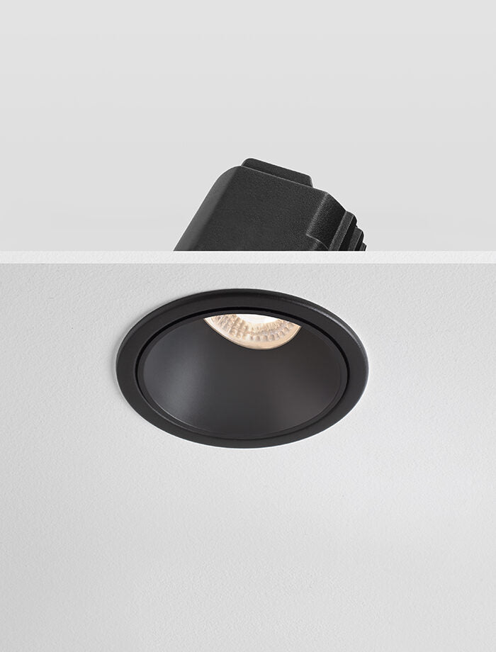 IRIS - Anti Glare Tiltable Downlight Modular, DALI, Black/Black