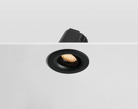ARC Honeycomb - Anti Glare Downlight Tilt, 0-10v, Black/Black