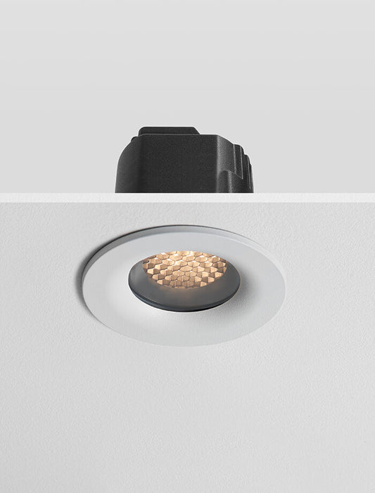 ARC Honeycomb - Anti Glare Downlight, Mains Dimmable, White/Black