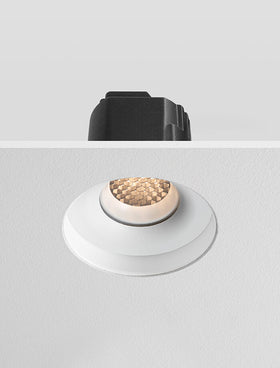 ARC Honeycomb Trimless - Anti Glare Downlight, Mains Dimmable, White/White
