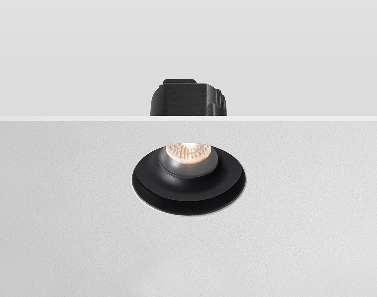 ARC Trimless - Anti Glare Downlight, Mains Dimmable, Black/Black
