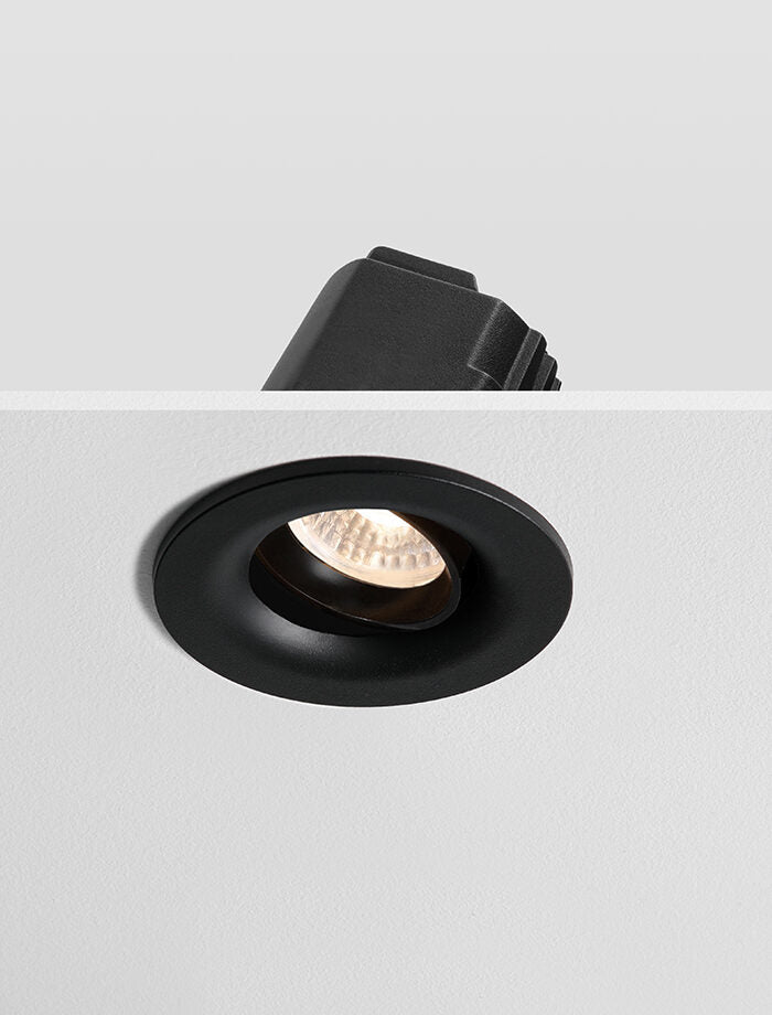 ARC - Anti Glare Downlight Tilt, Mains Dimmable, Black/Black