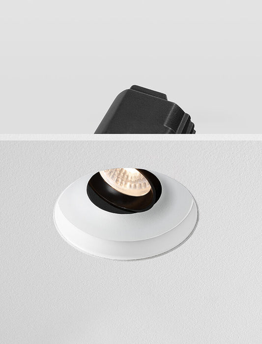 ARC Trimless - Anti Glare Downlight Tilt, Mains Dimmable, White/Black