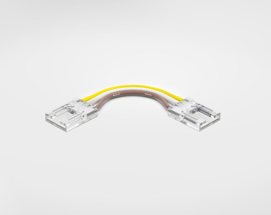 Corner Connector COB Tuneable White 10mm Corner Feed connector - 5cm Lead