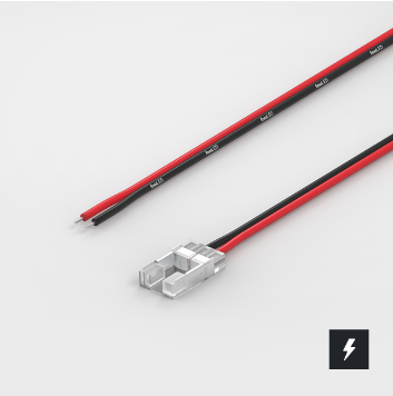 New Feed Single Colour 8mm Strip to Wire connector - 1m Flex