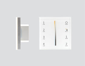 4 Zone Tuneable White Wall Touch Switch RF & DMX