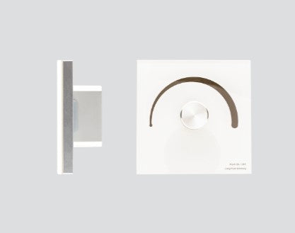 Single Zone White Wall Rotary Dimmer RF & DMX