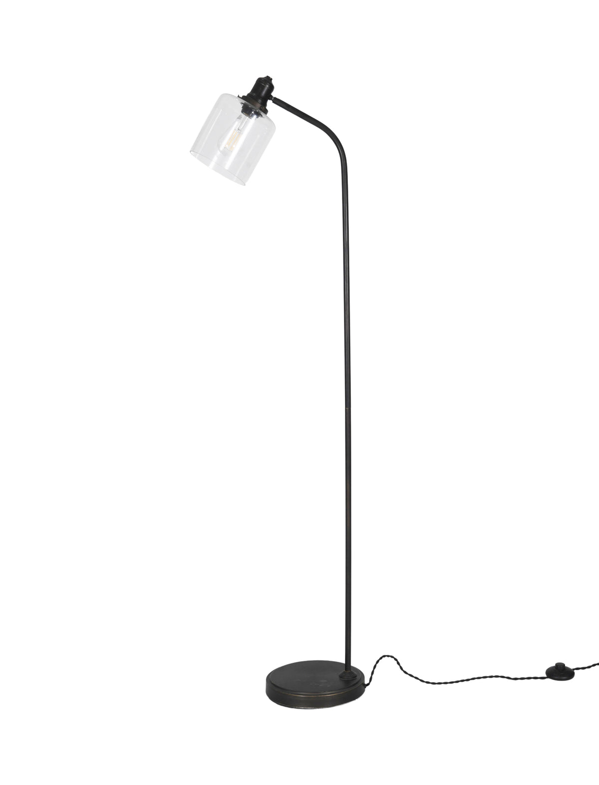 Hoxton Cylinder Floor Lamp - Steel, Black