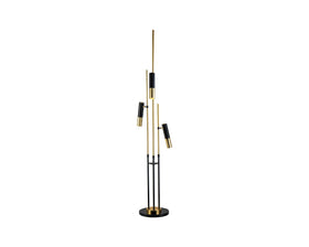 Trevecca Floor Lamp - Gold/Black
