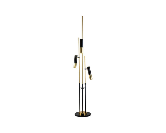 Trevecca Floor Lamp - Gold/Black