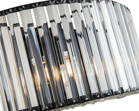 Venus Wall Light - Clear Crystal and Matt Black