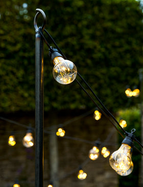 Festoon Lights Classic 20 Bulbs - Black