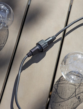 Festoon Lights Classic Extendable 20 Bulbs - Black