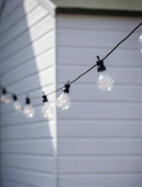 Festoon Lights Classic Extension Kit 10 Bulbs - Black