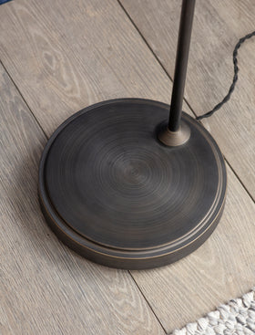 Hoxton Dome Floor Lamp - Steel, Antique Bronze
