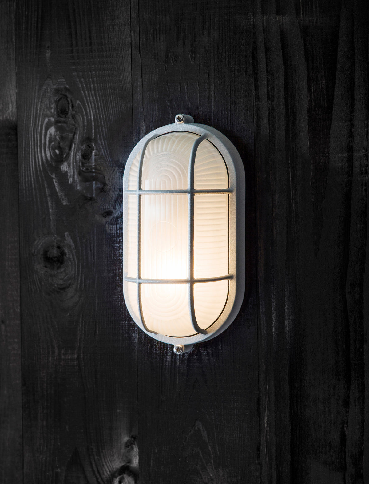 Chatham Bulkhead Light Oval - Aluminium, Grey