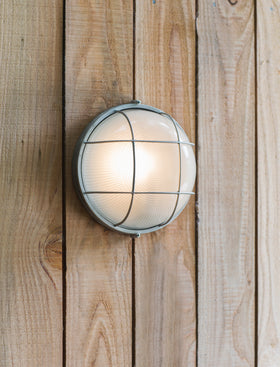 Chatham Bulkhead Light Round - Aluminium, Grey