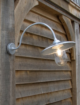 St Ives Arched Swan Neck - Galvanised Steel, Silver