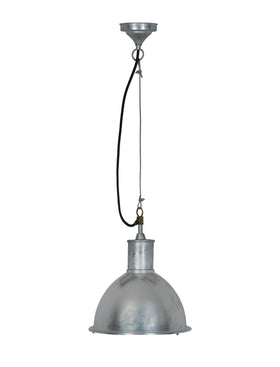 St Ives Bay Outdoor Pendant Light - Galvanised Steel, Silver