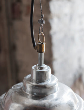St Ives Mariner Outdoor Pendant Light - Galvanised Steel, Silver