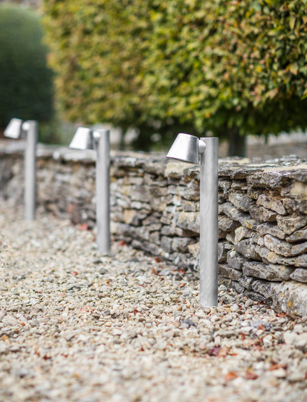 St Ives Mast Path Light - Galvanised Steel, Silver