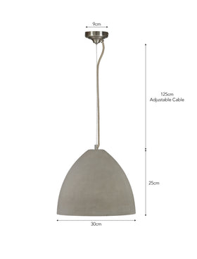 Millbank Pendant Light - Polymer Concrete, Natural