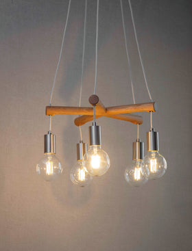 Rathborne Pendant Light - Oak Wood, Natural
