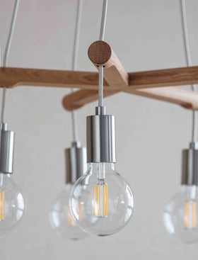 Rathborne Pendant Light - Oak Wood, Natural
