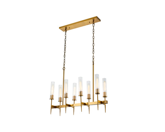 Tilda Pendant Lamp - Clear Glass, Brass Finish