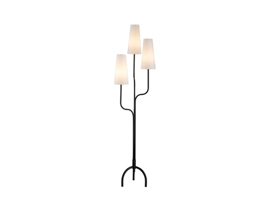Poiset Floor Lamp - Black Matt Metal
