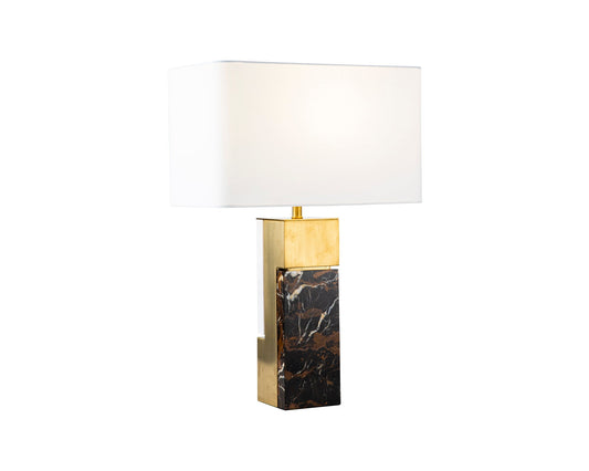 Rakke Table Lamp - Marble and Gold Titanium