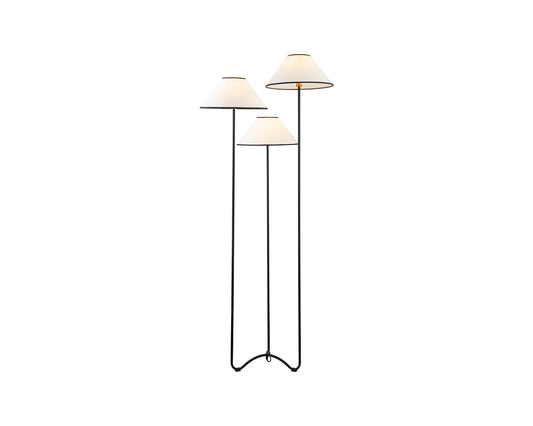 Langless Floor Lamp - Matt Black Metal