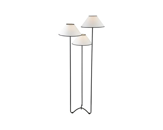 Langless Floor Lamp - Matt Black Metal
