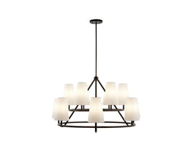 Gildan Chandelier - White & Black